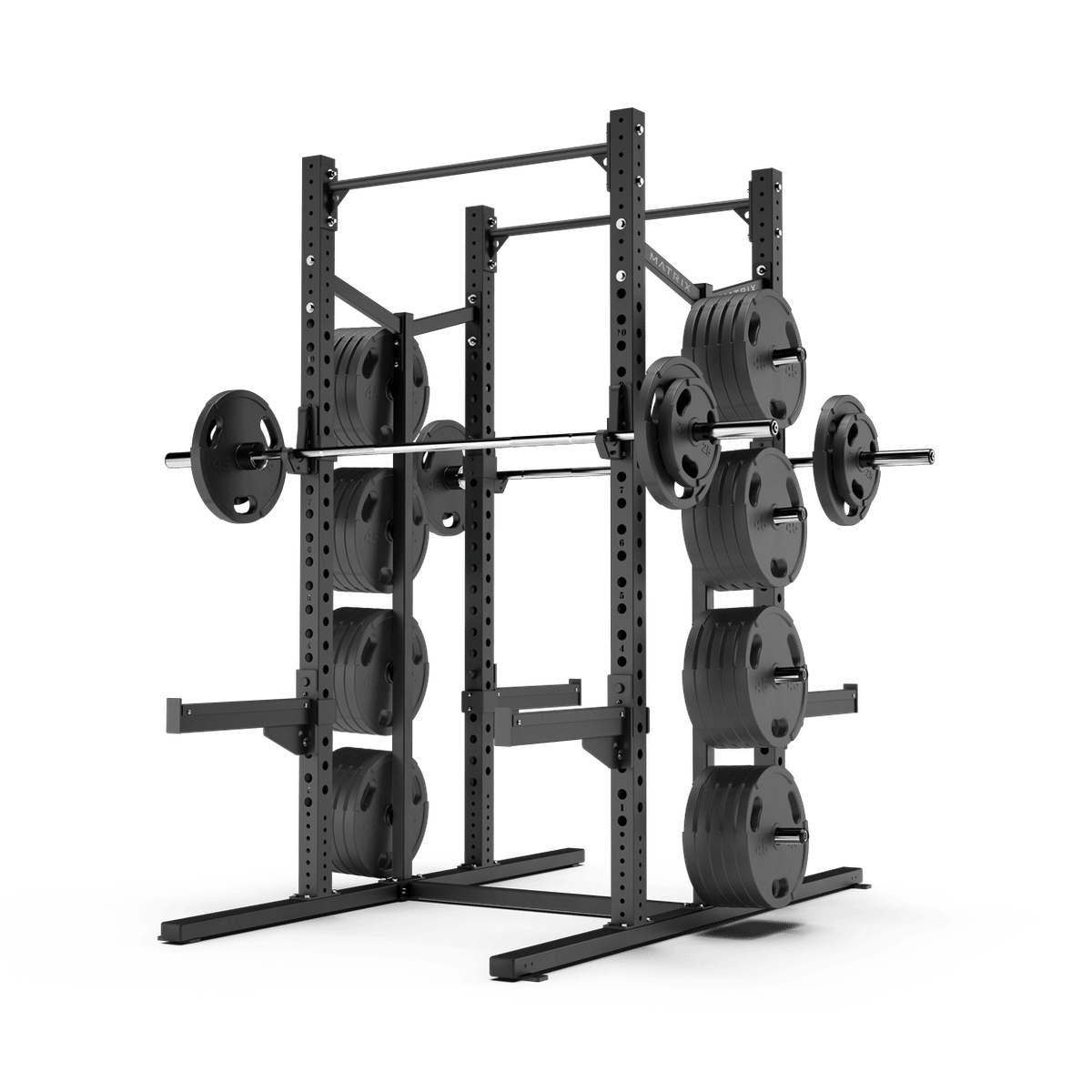 magnum-pro-double-half-rack_1.png Matrix Fitness Magnum Pro Double Half Rack | Equipo Comercial - Imagen 1