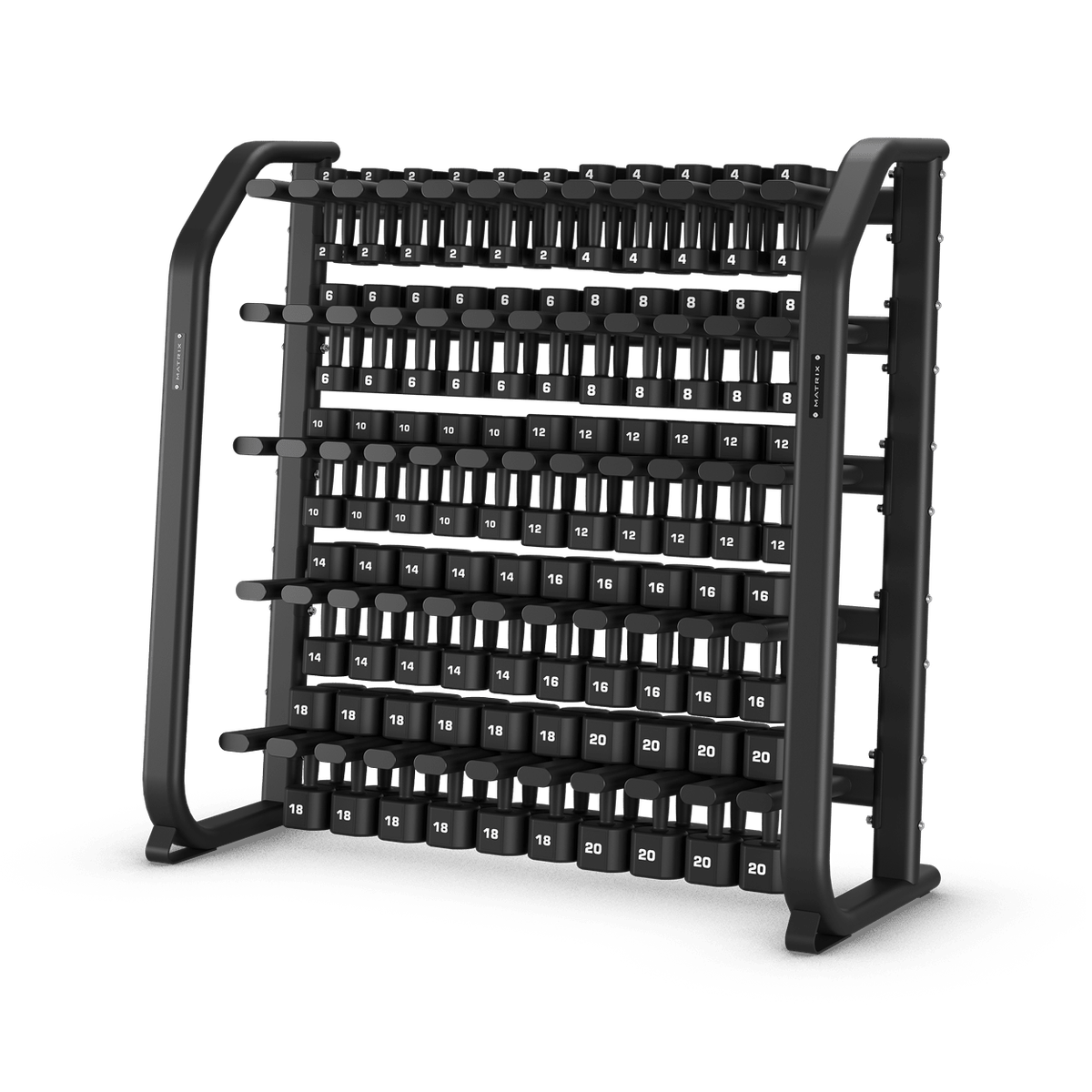 xult-studio-dumbbell-rack_1.png Matrix Fitness XULT Studio Dumbbell Rack | Equipo de Fuerza - Imagen 1
