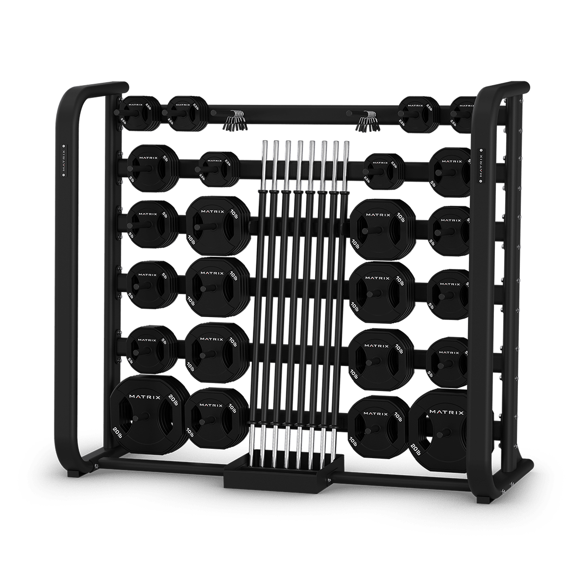 xult-group-x-plate-and-bar-rack_1.png Matrix Fitness XULT GROUP X Plate and Bar Rack | Equipo Pro - Imagen 1